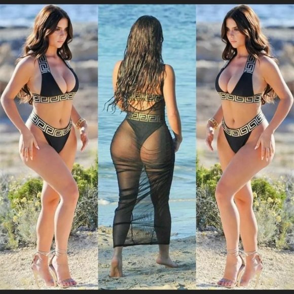 Greek Key Stylish Bikini - Picture 6 of 13